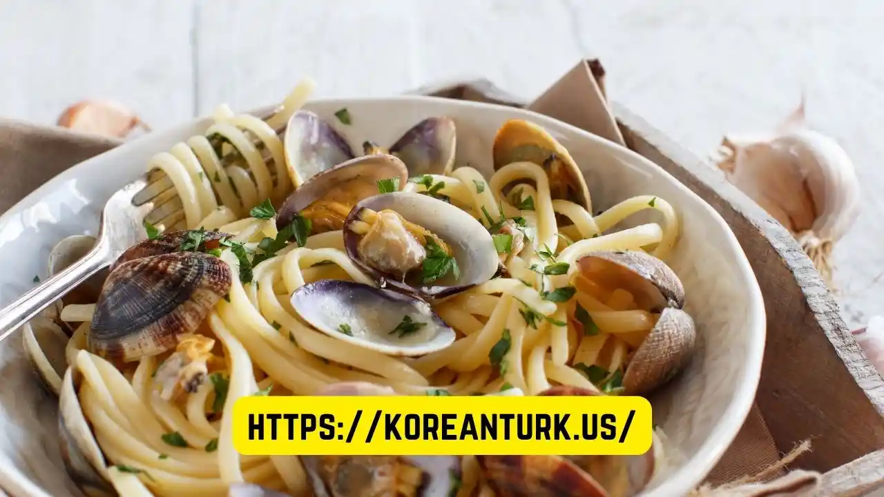 Linguine and Mussels with Garlic Butter & White wine Pasta Sauce